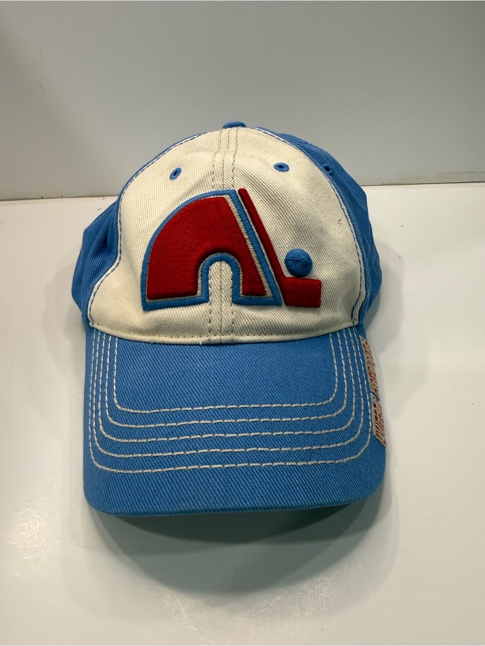 47 Brand Quebec Nordiques Hockey Baseball Cap with Red Logo